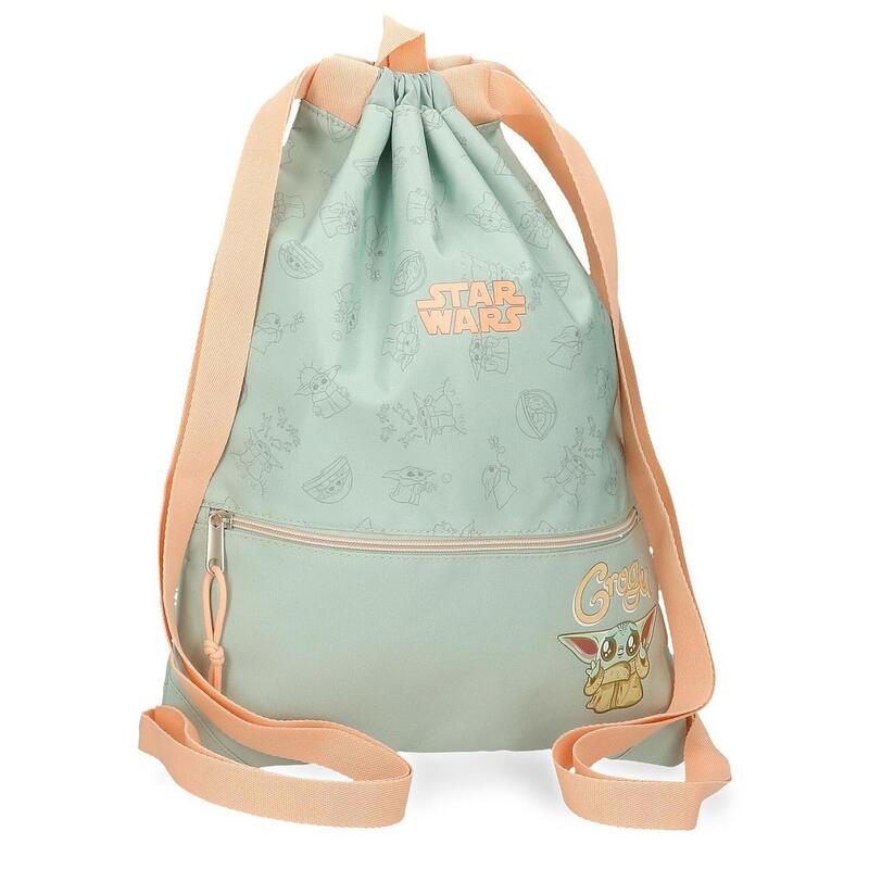 Mochila saco Unisex Star wars Grogu  46 cm Verde