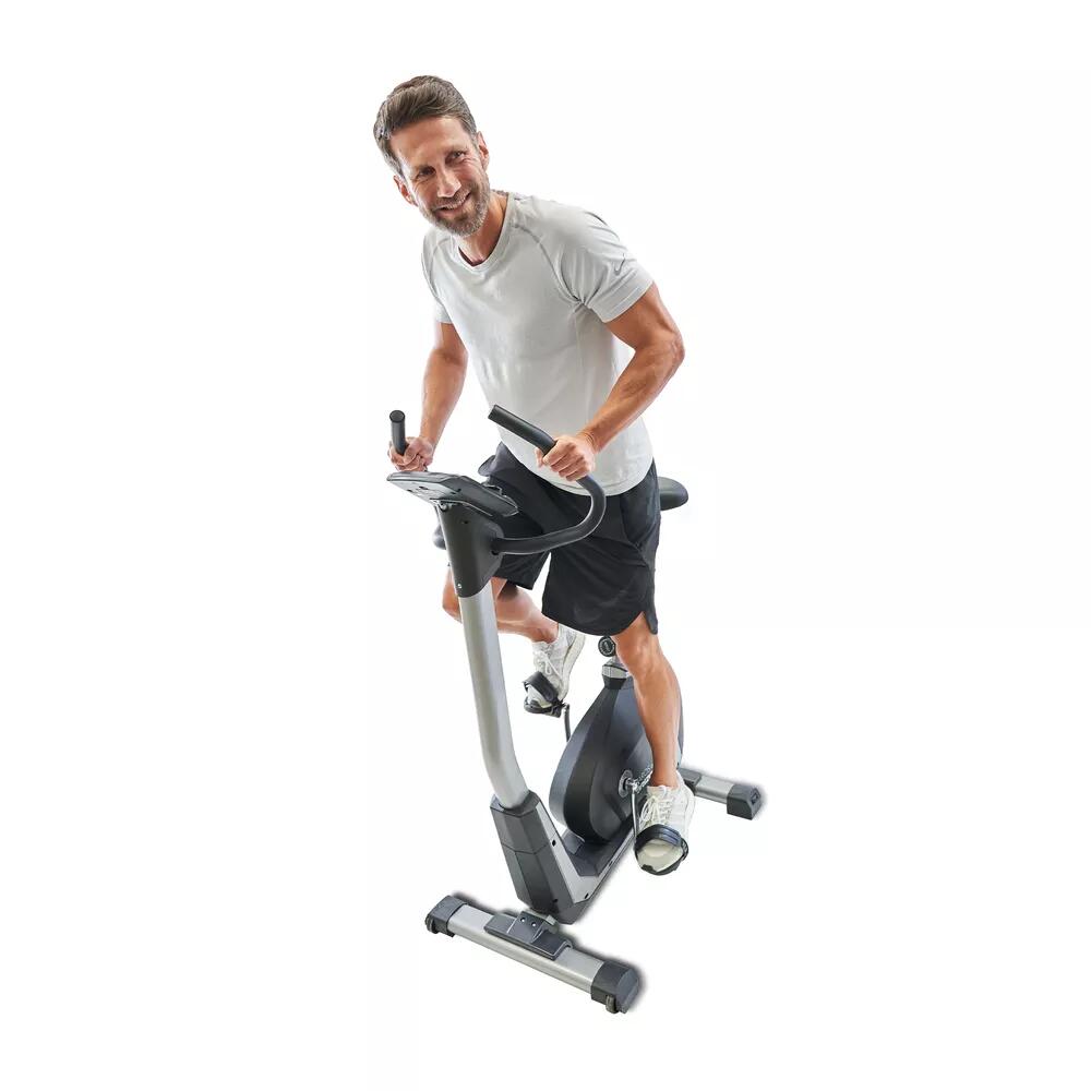 Horizon Fitness - Horizon Paros E Smart Trainer Vélo Intérieur, Résistance Électronique & Capteurs - Vélo D'Appartement - Gris|marron - No Size - Decathlon