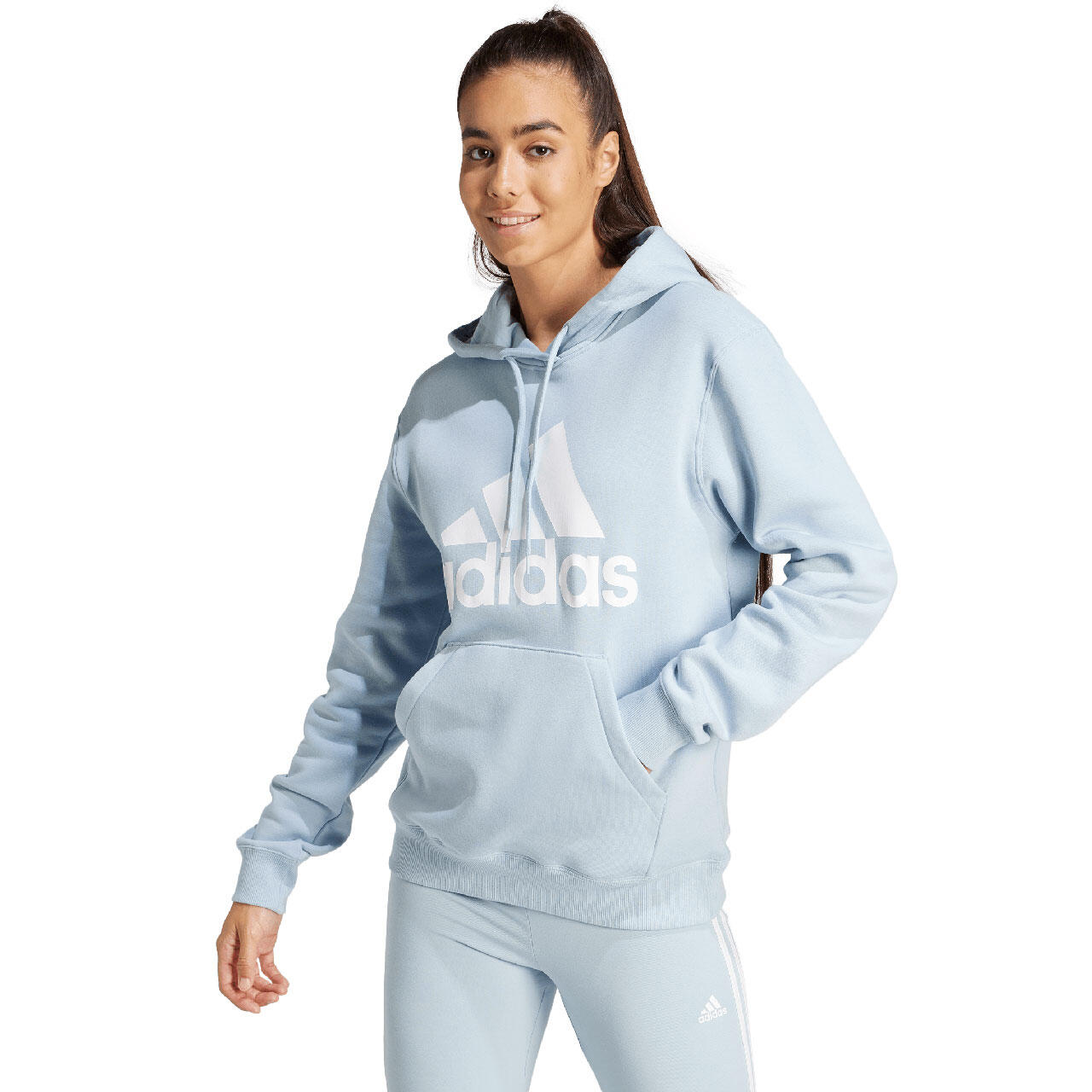 Bluza damska adidas Essentials Big Logo Regular Fleece Hoodie 3/6