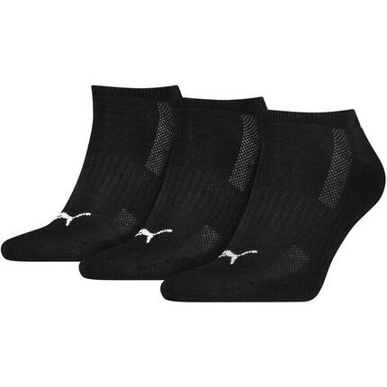SOCKEN Puma Cushioned Sneaker Trainer 3 Pack, Schwarz, Unisex