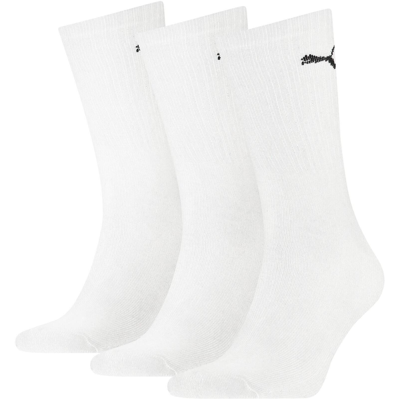 PUMA SOCKEN Puma Crew Socks 3 Pack, Weiß, Unisex