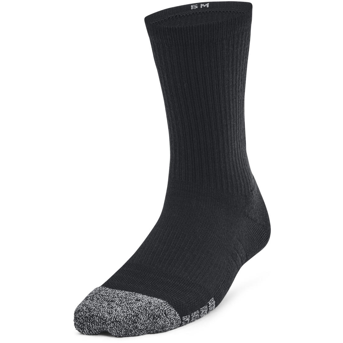 CALZINI Under Armour HeatGear Crew JR 3P, Nero, Unisex 3/5