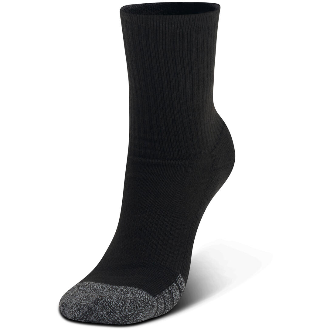 UNDER ARMOUR CALZINI Under Armour HeatGear Crew JR 3P, Nero, Unisex