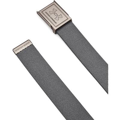Riem under armour m stretch webbing belt, grijs, uniseks