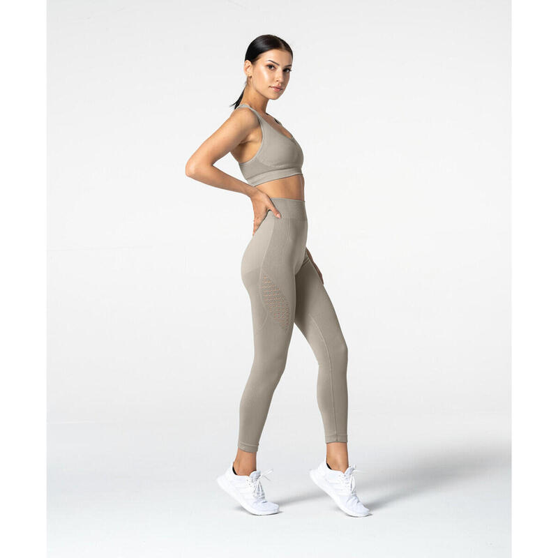 Legginsy bezszwowe Phase latte