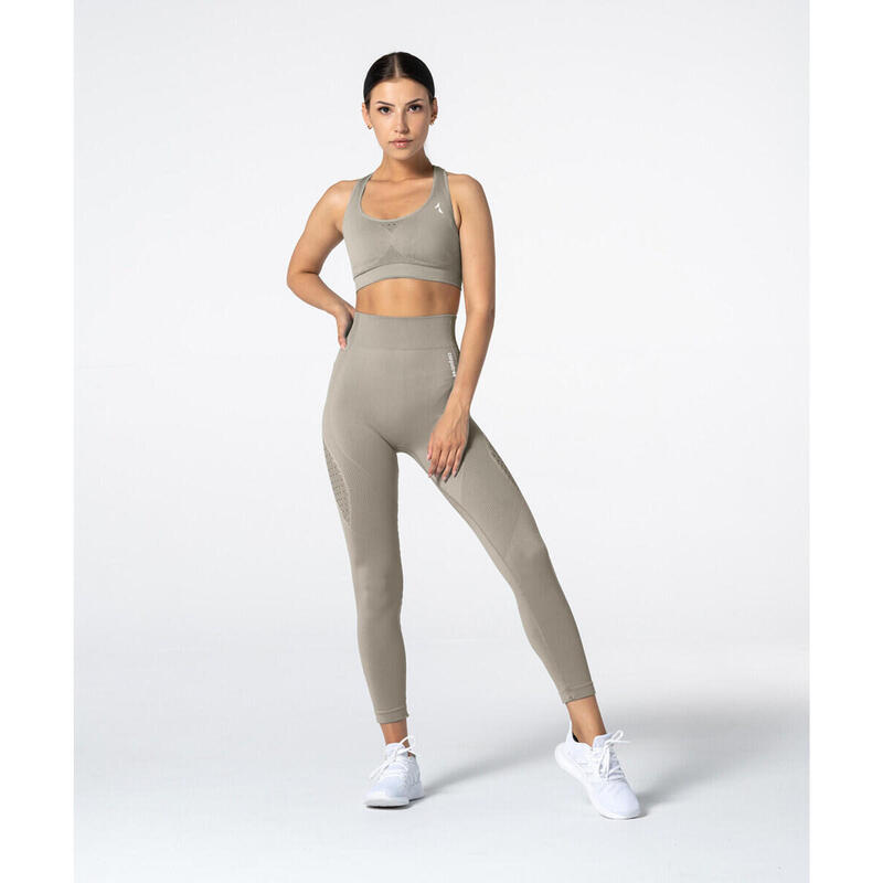 Legginsy bezszwowe Phase latte
