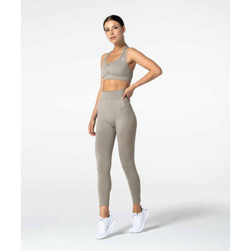 Legginsy bezszwowe Phase latte
