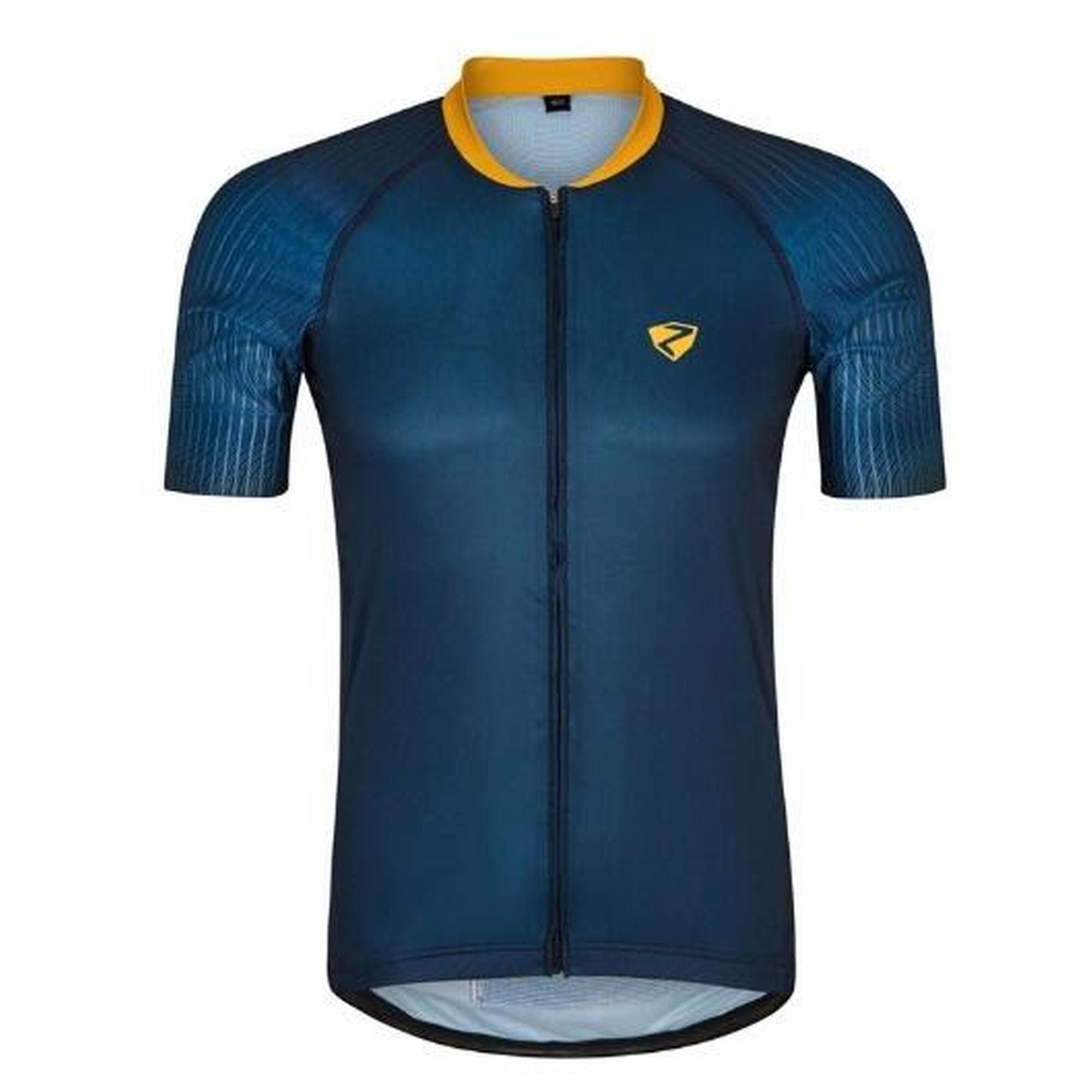 Fietsshirt Korte Mouw Heren - Ziener NELOS Hale Navy Maat M