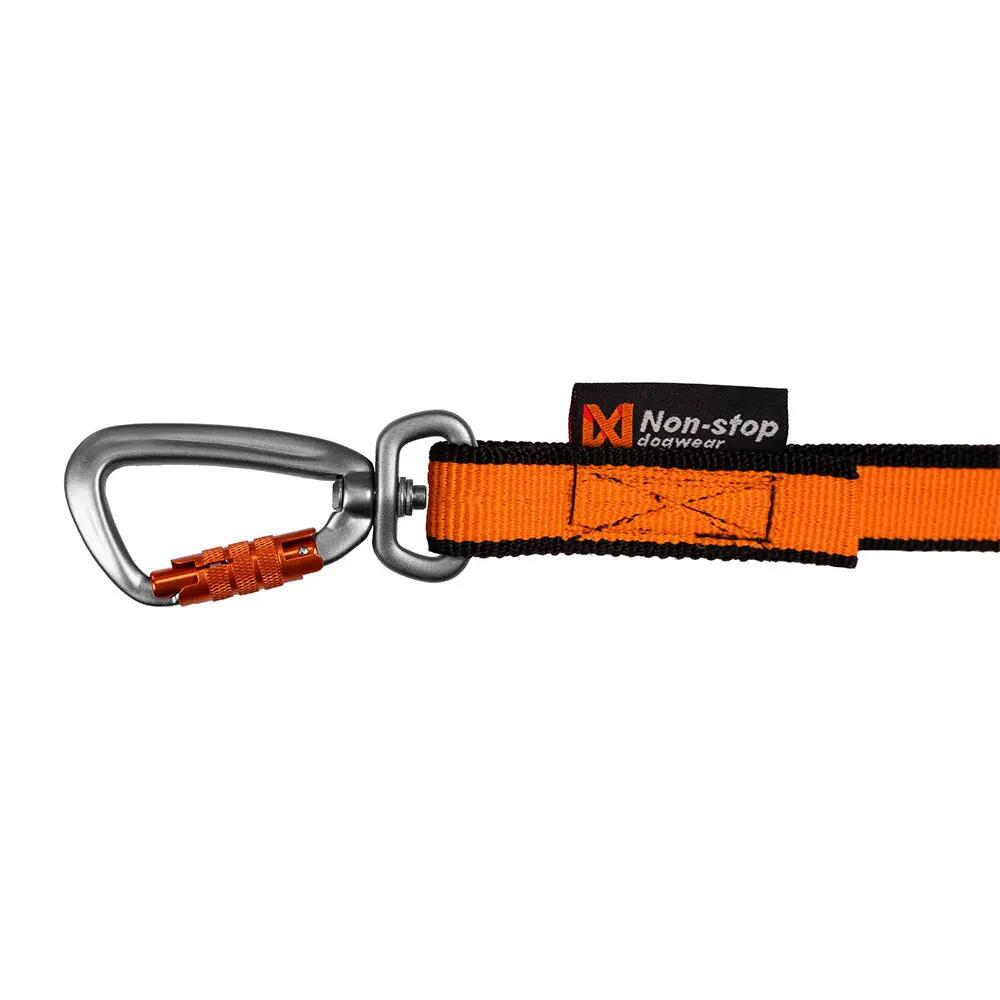 Correa de bikejoring Non-stop dogwear Bungee leash Naranja 2,8 m 2/5
