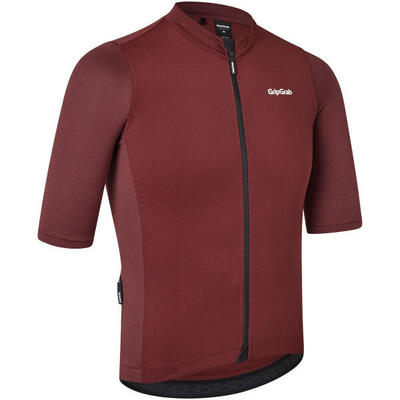 Fietsshirt korte mouw heren - gripgrab ride donker rood maat l