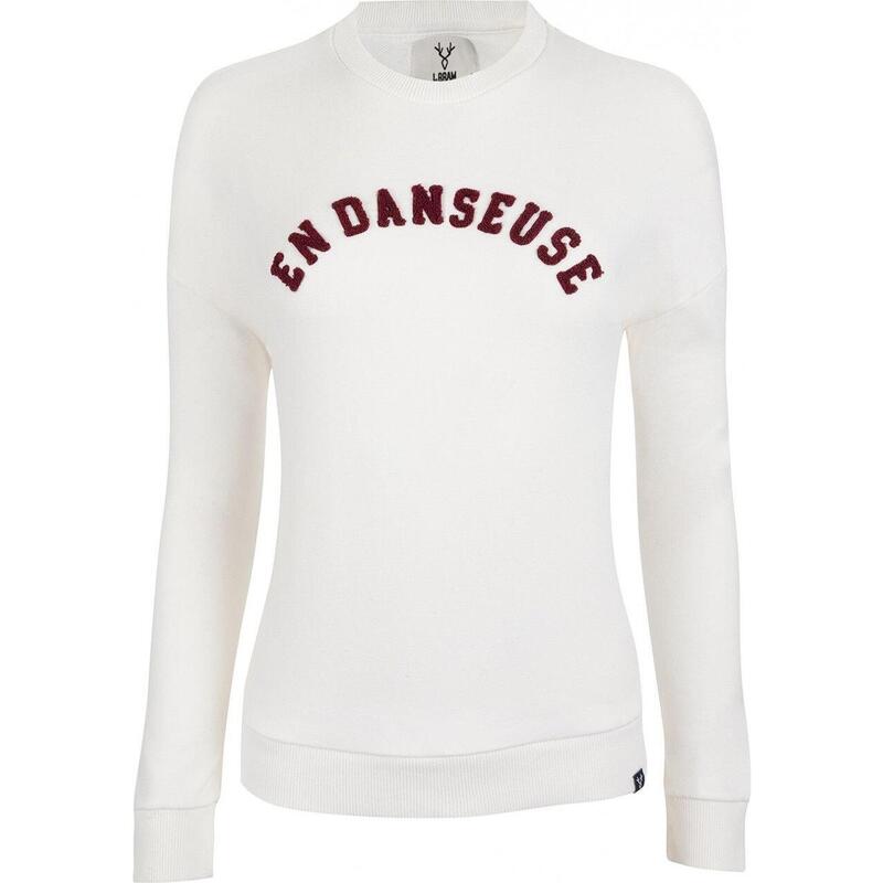 LeBram Women's Marshmallow White Dancer Sweatshirt