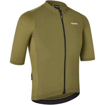 Fietsshirt korte mouw heren - gripgrab ride olijf groen maat m