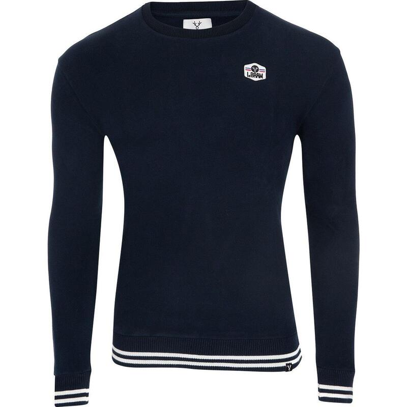 LeBRAM SWEAT COL ROND ECUSSON DARK BLUE