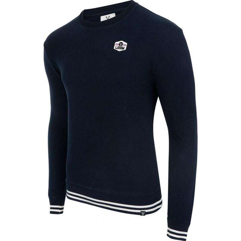 LeBRAM SWEAT COL ROND ECUSSON DARK BLUE