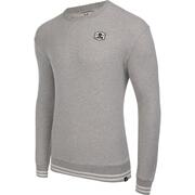 LeBRAM SWEAT COL ROND ECUSSON GRIS CHINE