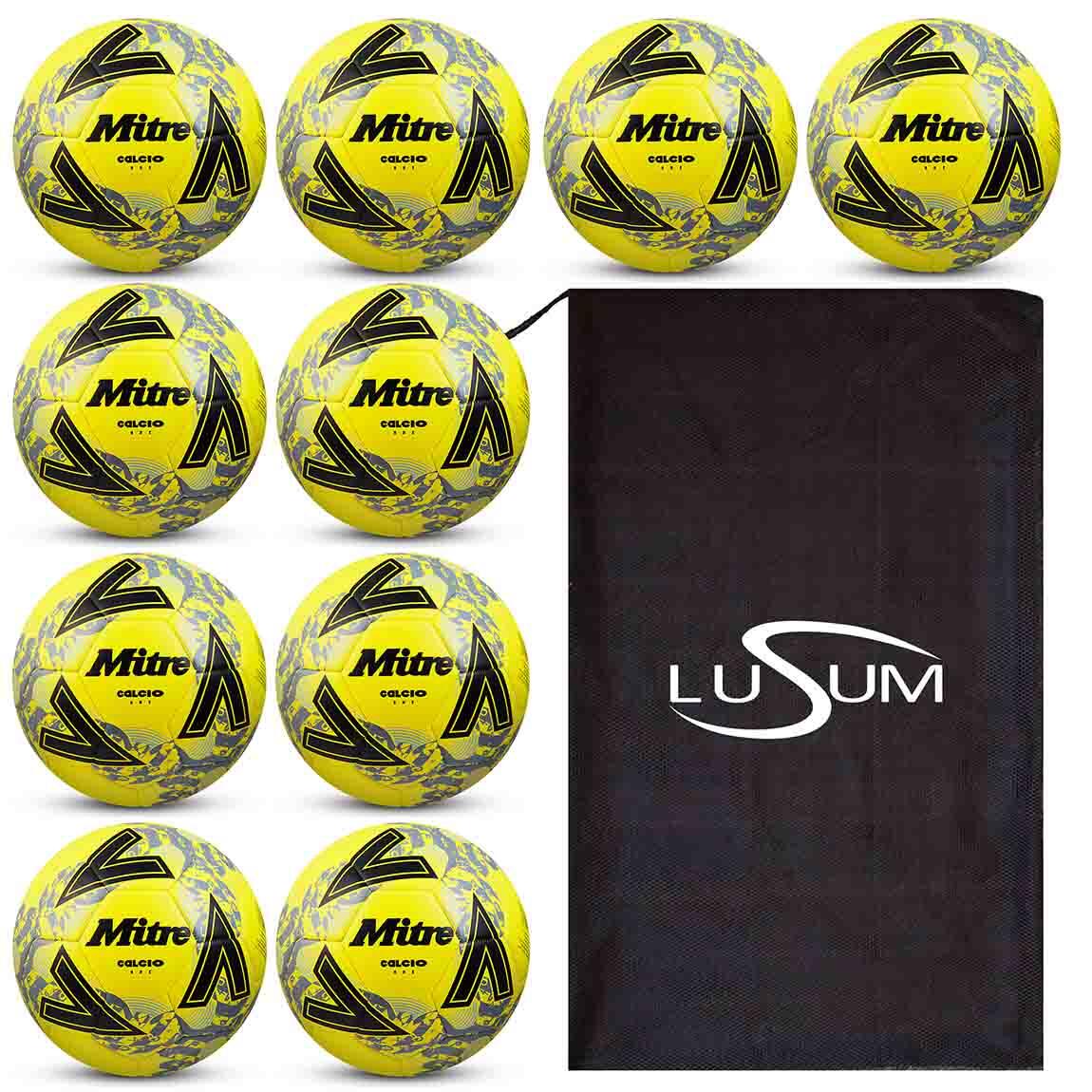 MITRE Mitre Size 3 Calcio One 24 Football x 10 Training Balls with Bonus Storage Bag
