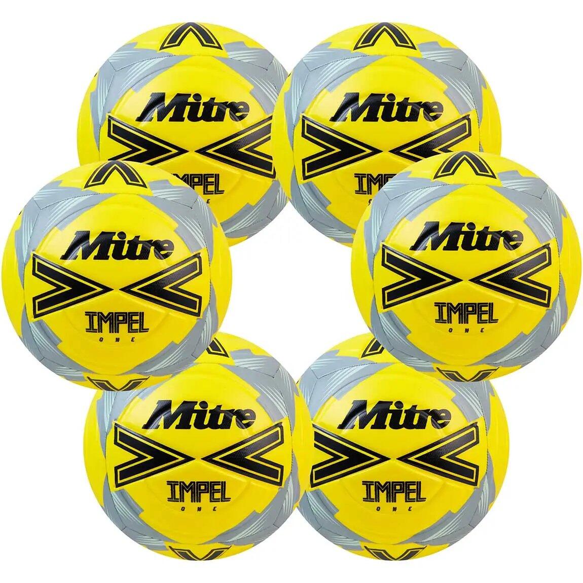 MITRE Mitre Size 5 Impel One Footballs x 6 Training Balls