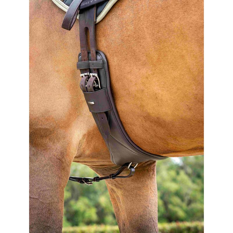 Sangle de dressage d'équitation cuir LeMieux Arika