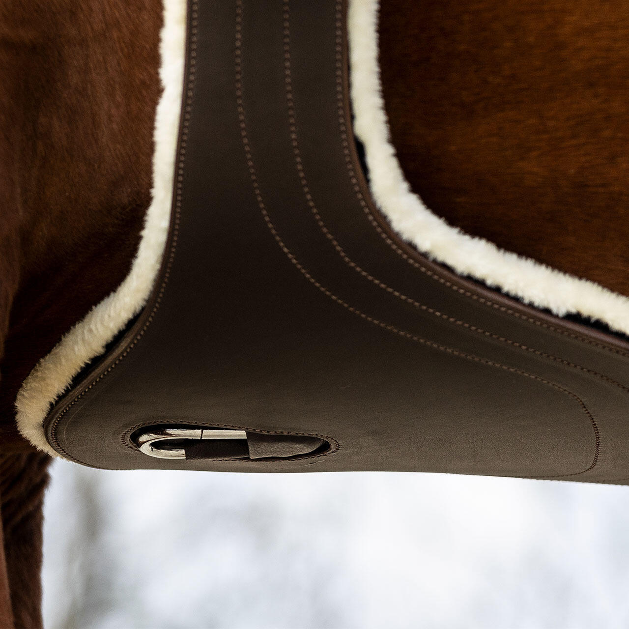 Pettorina da equitazione con pelliccia staccabile QHP 6/6