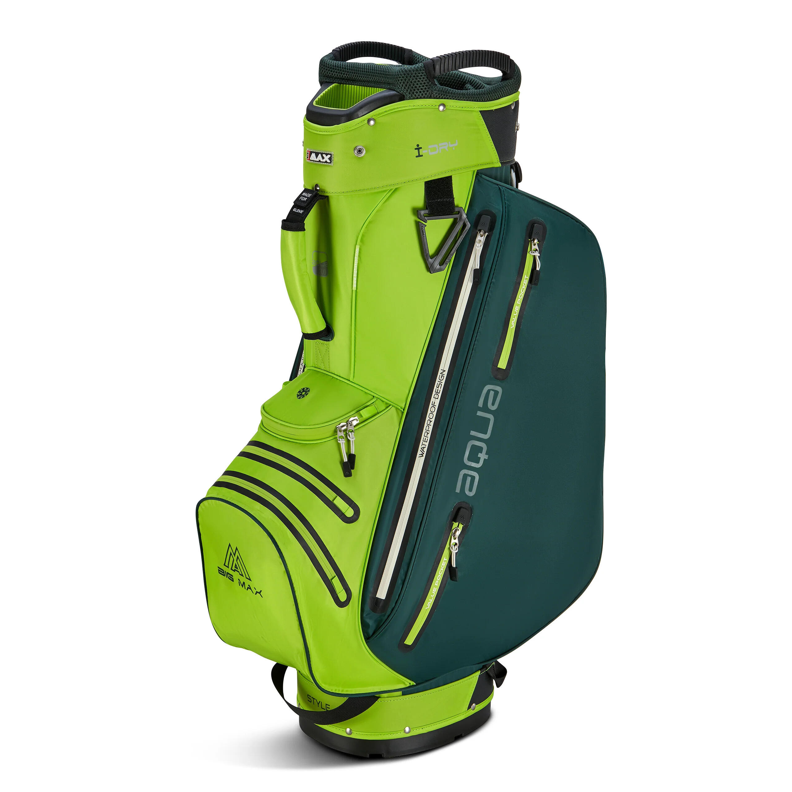 Aqua Style 4 - Saco de Golfe Impermeável - Cartbag - Verde 3/7