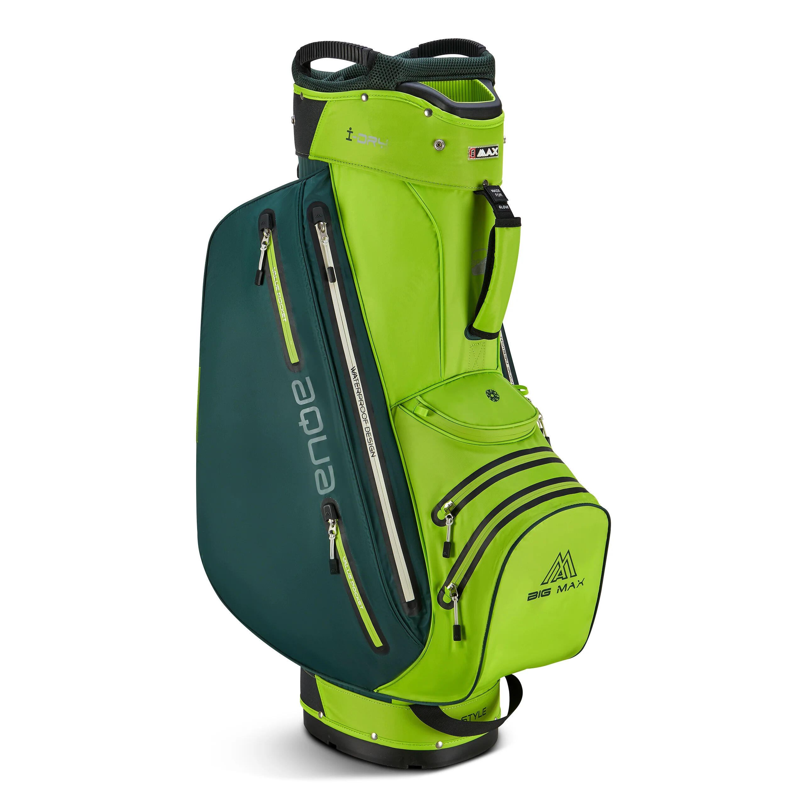 Aqua Style 4 - Saco de Golfe Impermeável - Cartbag - Verde 5/7