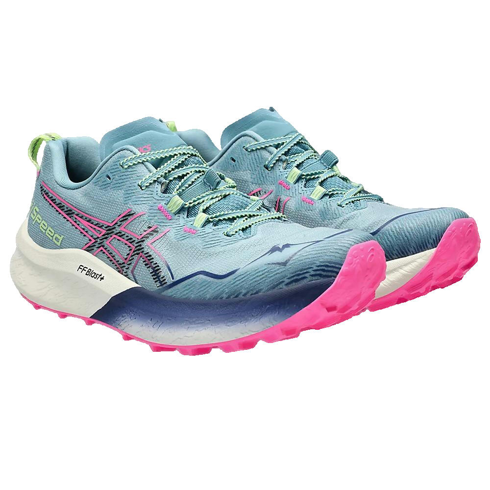 Womens Trail shoes Asics Fujispeed 2 Blue 3/5