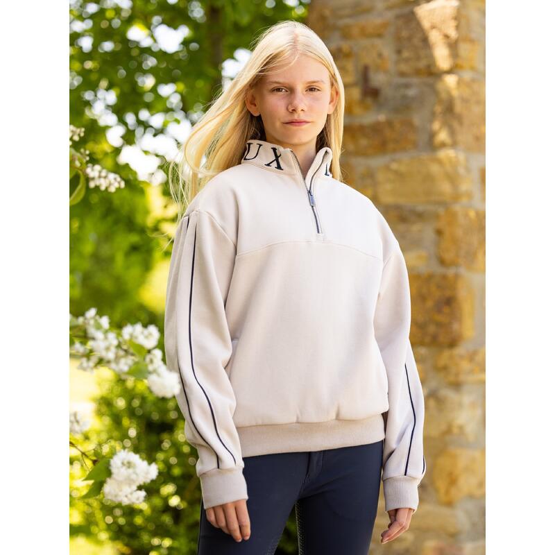 Sweatshirt mit Reißverschluss Reiten, Mädchen LeMieux Kate Quarter