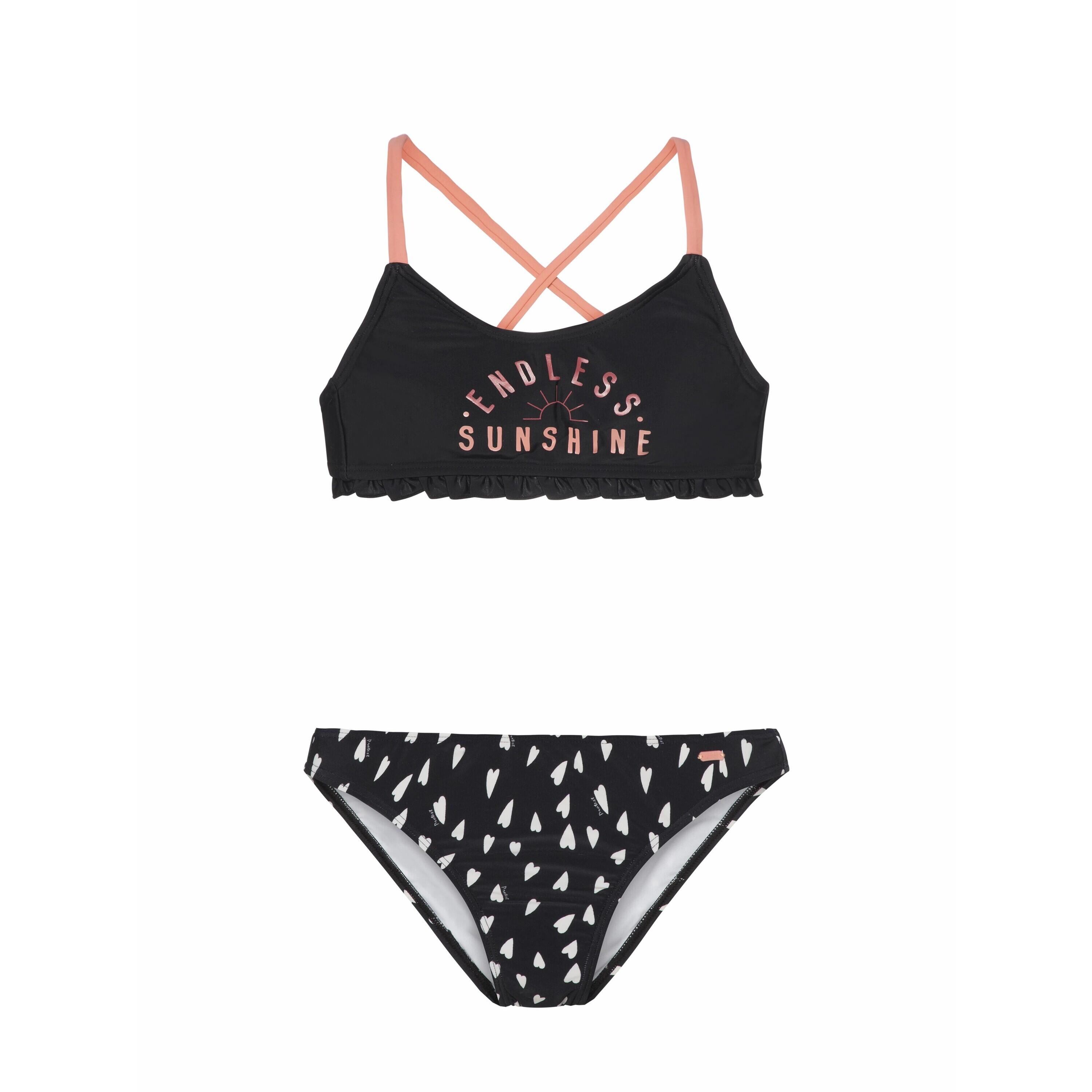 Protest - Maillot De Bain 2 Pièces Fille Protest Prthannah - Maillot De Bain 2 Pièces - Noir - 10 À 12 Ans - Decathlon