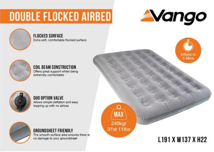Materac Vango Double Flocked Airbed 2 osobowy