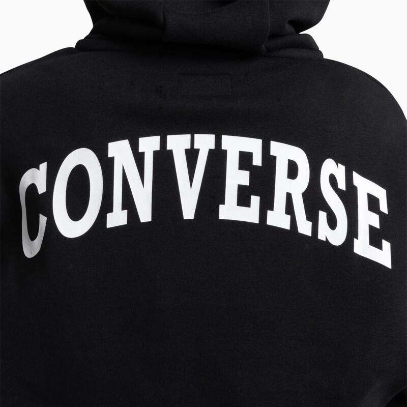 Sudadera Converse Retro Full-Zip Hoodie, Negro, Mujer