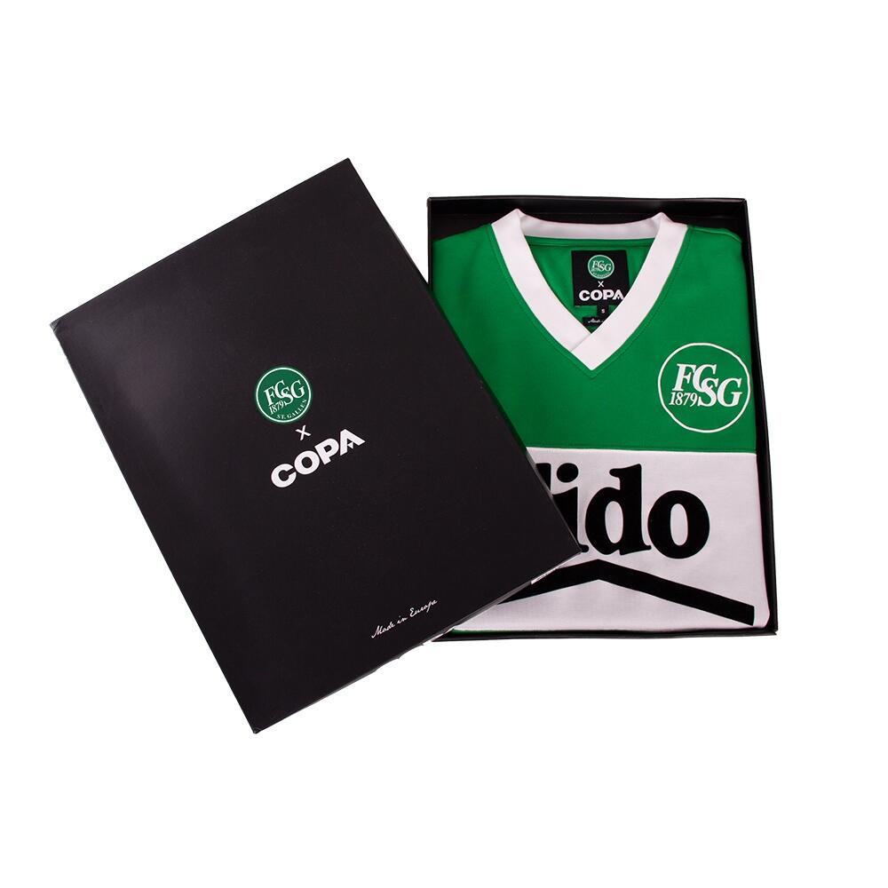 Maillot de football rétro - Homme - FC St. Gallen 1984 - Manches Cortes - Vert