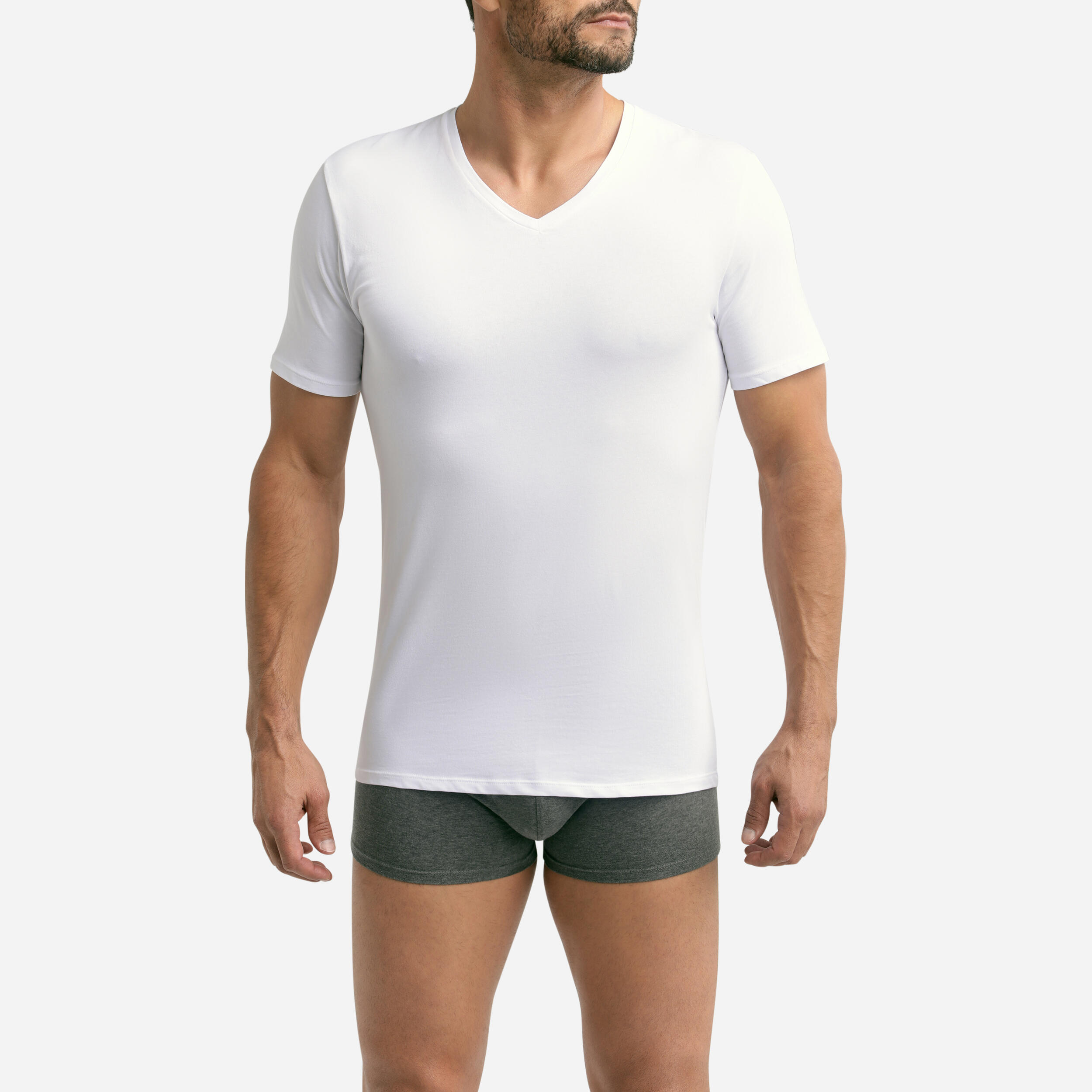 Lot de 2 t-shirts Respirant Col V Homme Gots Good 3/6