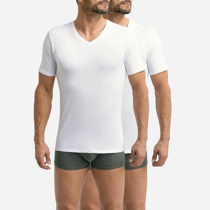 Lot de 2 t-shirts Respirant Col V Homme Gots Good