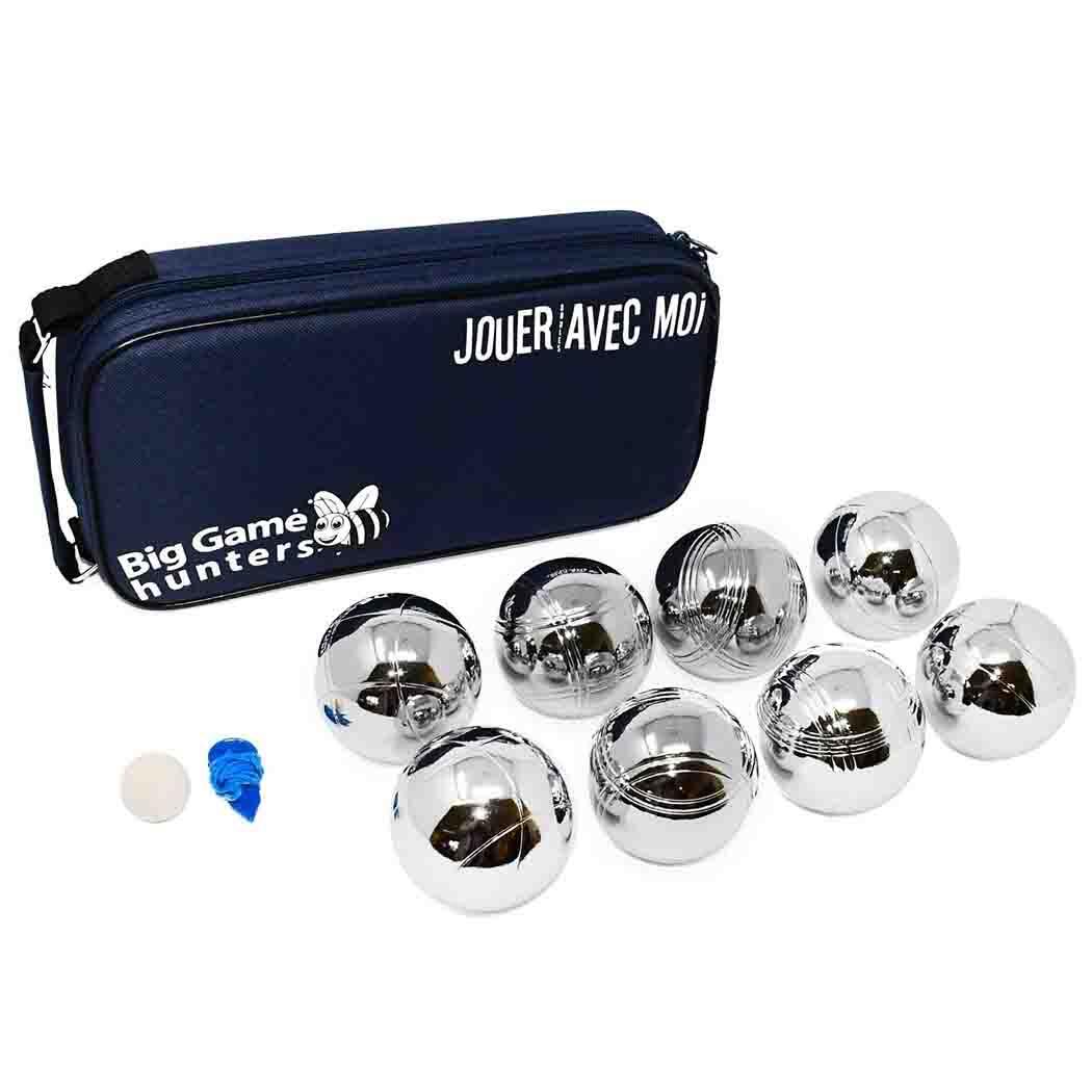 BIG GAME HUNTERS Pétanque Game, Luxury Boules Set of 8