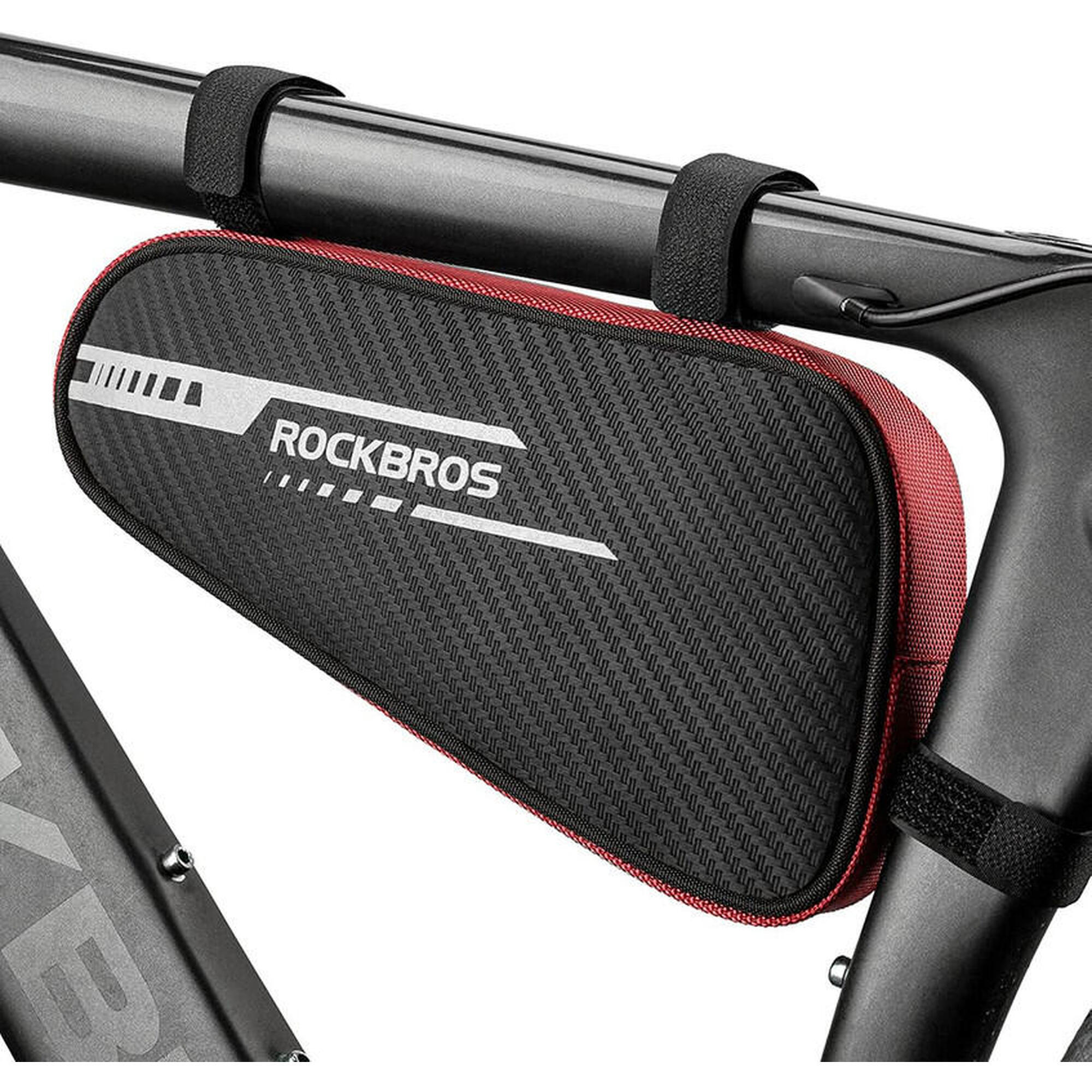 Rockbros - Sacoche Cadre Vélo Étanche Sacoche Triangle De Tube Stable Noir 1.2l - Sacoche De Guidon - Noir - Decathlon