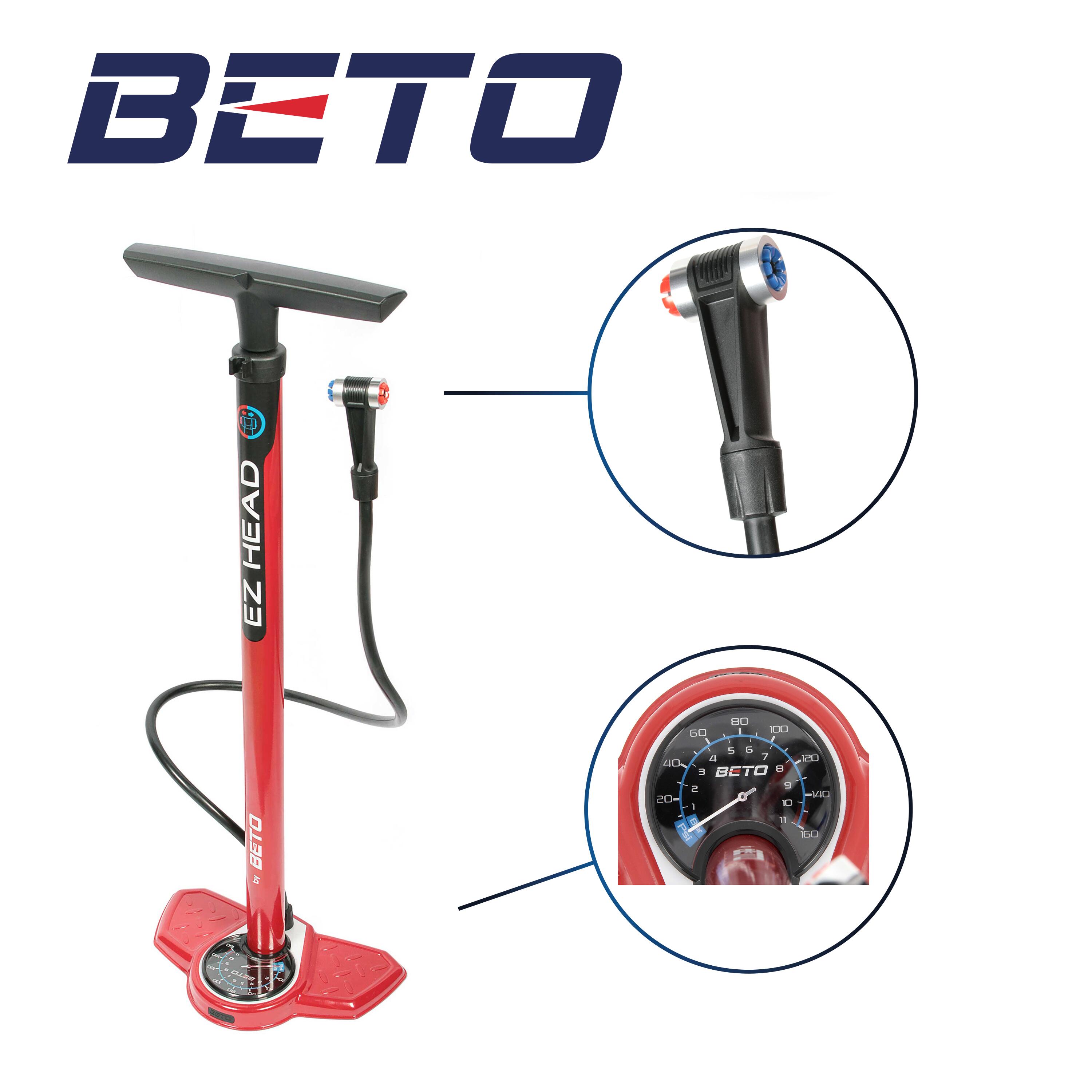 Pompe à pied à Manomètre EZ HEAD BETO 2/5