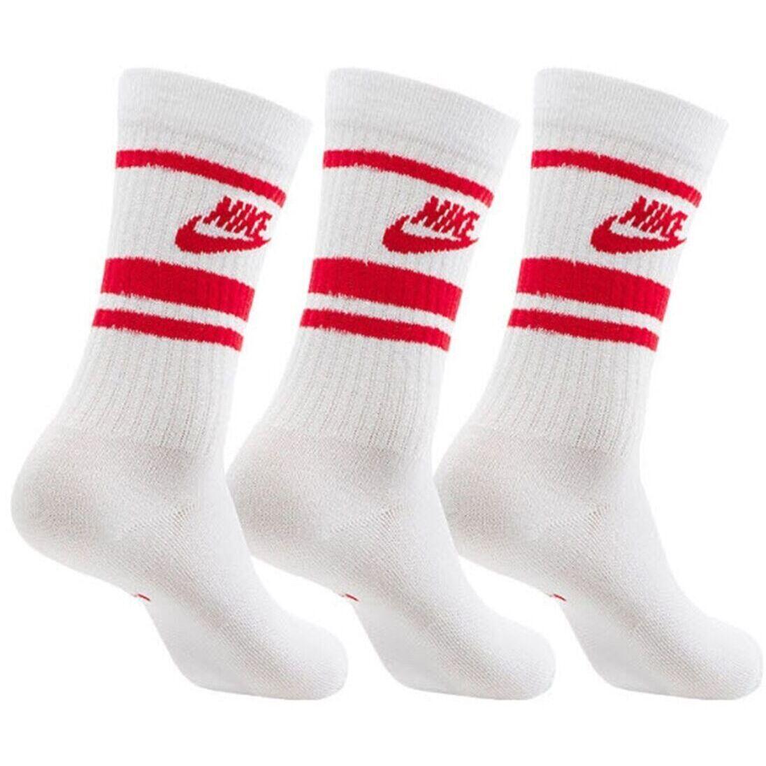 SOKKEN Nike Sportswear Everyday Essential Crew Socks 3, Wit, Uniseks 2/4