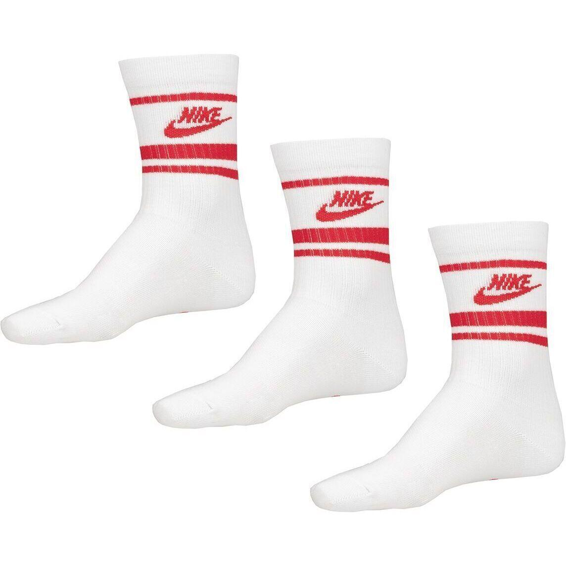 SOKKEN Nike Sportswear Everyday Essential Crew Socks 3, Wit, Uniseks 3/4