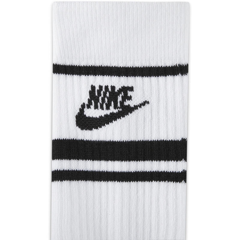 Sosete unisex Nike Everyday Essential Crew 3pk, Alb