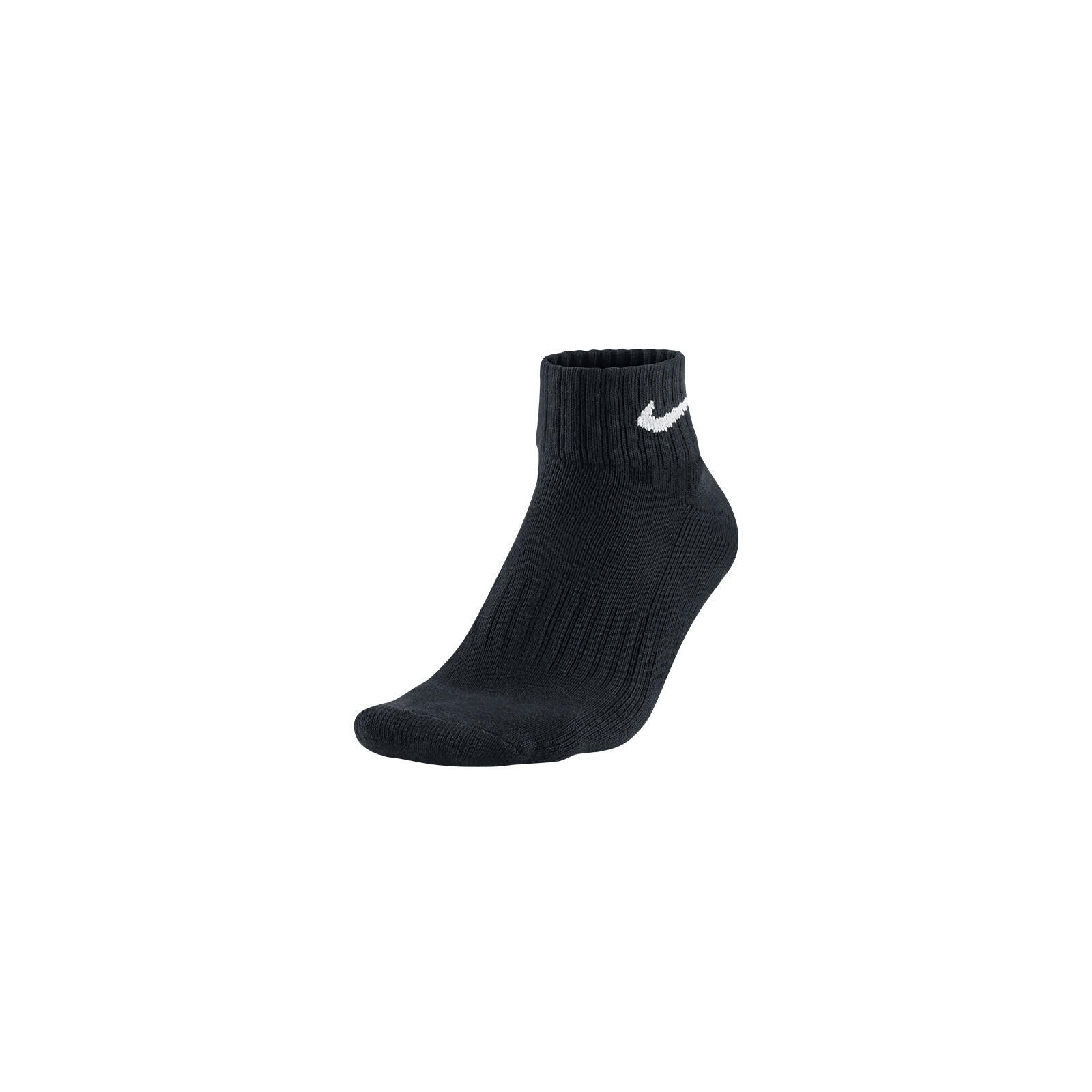 Chaussettes Nike 3PPK Value Cotton Quarter, Noir, Unisexe 3/4