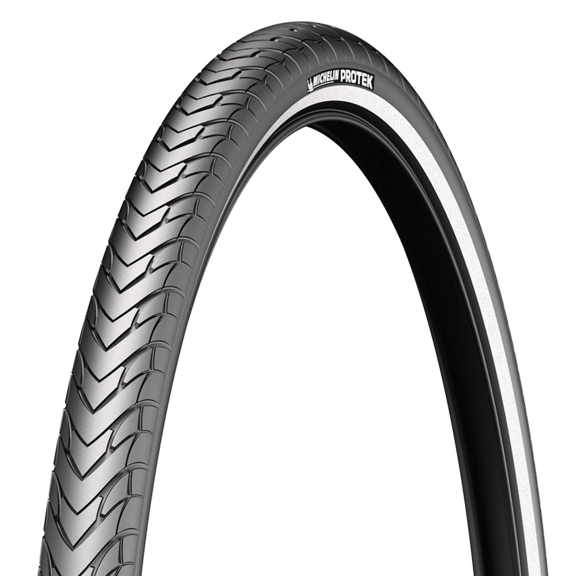 Michelin - Pneu Vtc Urbain 700 X 28 Michelin Protek Noir Tr (28-622) - 3528703436768 - Pneu - Noir - 28-622 - Decathlon