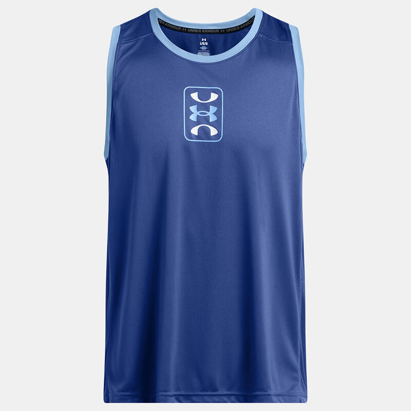 Camiseta Sin Mangas Under Armour Azul Ua Zone Hombre