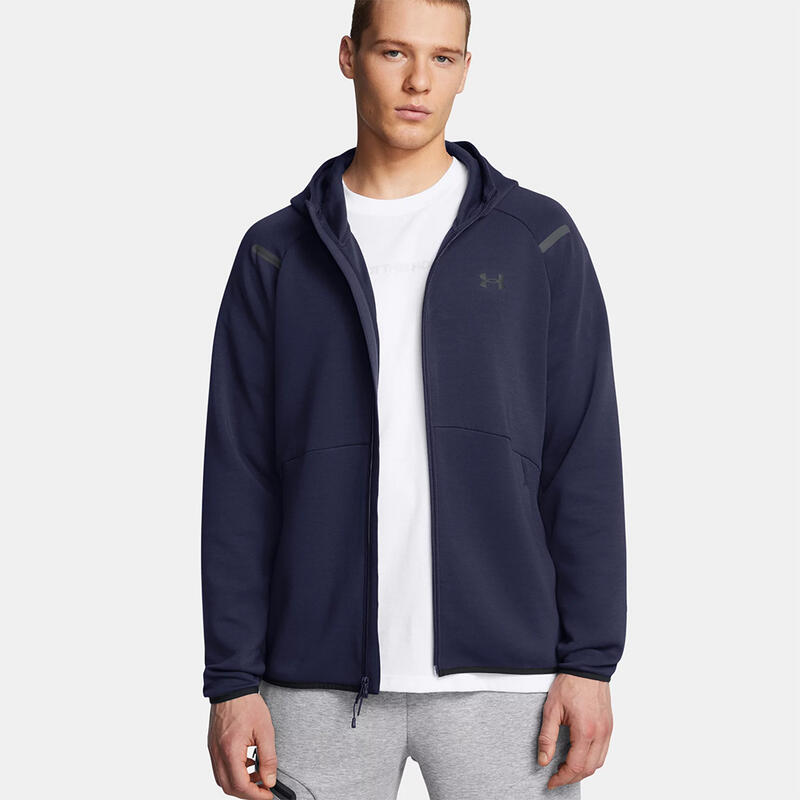 Hoodie Under Armour Inarrêtable Fleece Heren Nacht Marineblauw