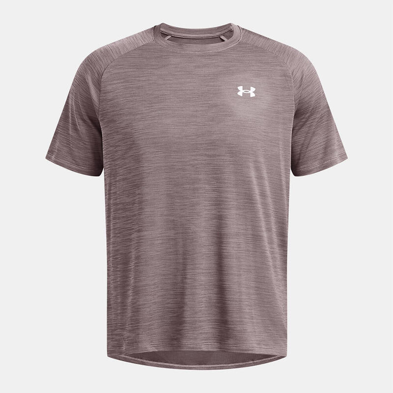 Camiseta De Manga Corta Under Armour Hombre Ua Tech™ Textured Tetra Gris