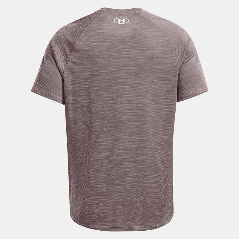 Camiseta De Manga Corta Under Armour Hombre Ua Tech™ Textured Tetra Gris