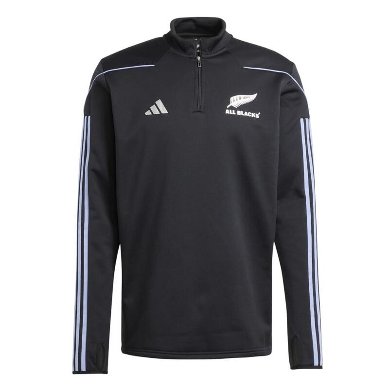 1/4 Zip Aeroready Sweater Volwassenen All Blacks