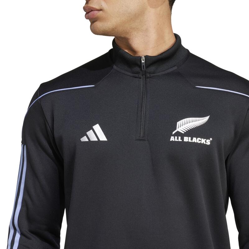 1/4 Zip Aeroready Sweater Volwassenen All Blacks