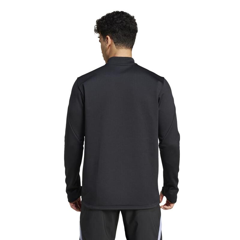 1/4 Zip Aeroready Sweater Volwassenen All Blacks