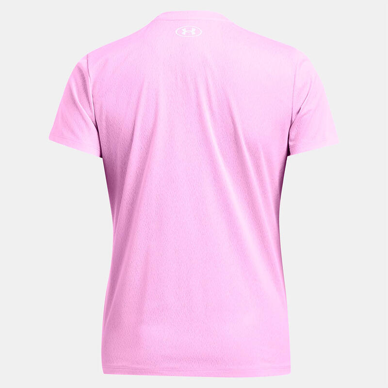 T-shirt À Manches Courtes Under Armour Femme Ua Tech™ Riddle Rose