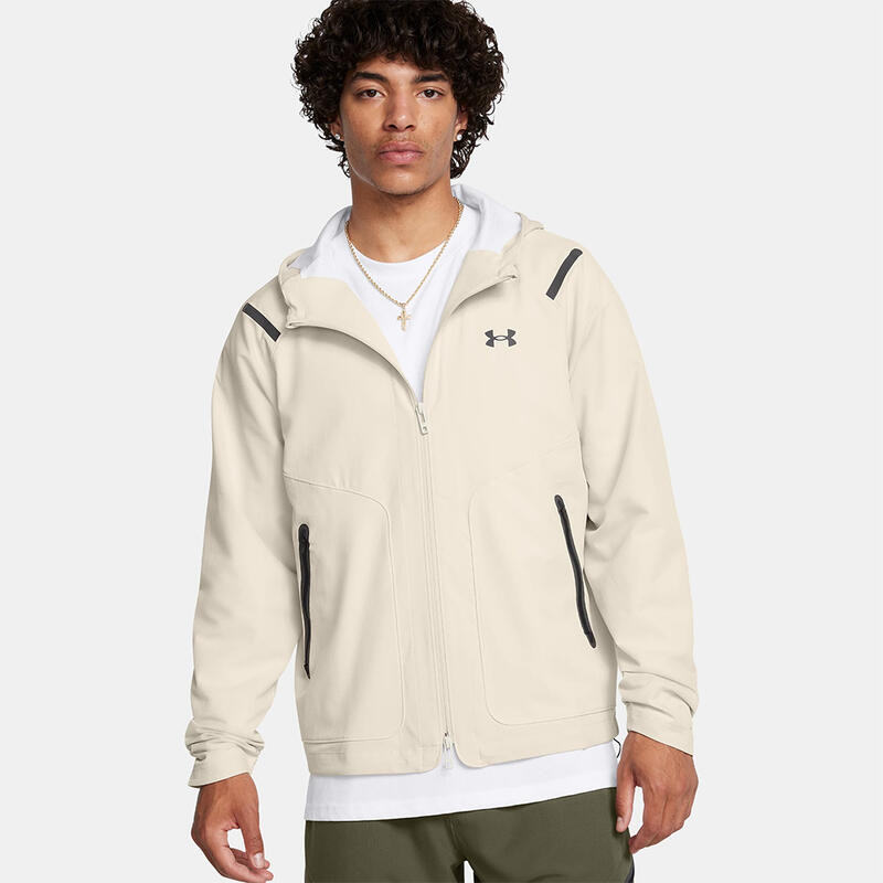 Veste À Capuche Under Armour Homme Ua Inarrêtable Blanc Neige